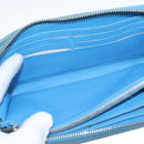 LOUIS VUITTON Empreinte Yayoi Kusama Zippy Wallet Blue M81954 LV Auth 126653-9