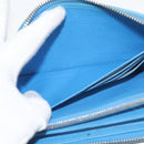 LOUIS VUITTON Empreinte Yayoi Kusama Zippy Wallet Blue M81954 LV Auth 126653-20