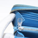 LOUIS VUITTON Empreinte Yayoi Kusama Zippy Wallet Blue M81954 LV Auth 126653-10