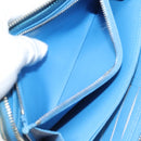 LOUIS VUITTON Empreinte Yayoi Kusama Zippy Wallet Blue M81954 LV Auth 126653-11