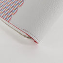 LOUIS VUITTON Damier Spray Zippy Wallet Vertical White M81403 LV Auth 126654M-16