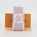 LOUIS VUITTON Damier Spray Zippy Wallet Vertical White M81403 LV Auth 126654M-12