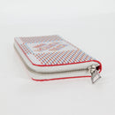 LOUIS VUITTON Damier Spray Zippy Wallet Vertical White M81403 LV Auth 126654M-5