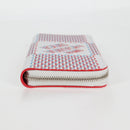 LOUIS VUITTON Damier Spray Zippy Wallet Vertical White M81403 LV Auth 126654M-6