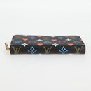 LOUIS VUITTON Monogram Game On Zippy Wallet Wallet Black M80323 LV Auth 126656M-6