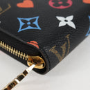 LOUIS VUITTON Monogram Game On Zippy Wallet Wallet Black M80323 LV Auth 126656M-14