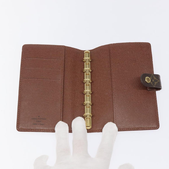 LOUIS VUITTON Monogram Panda Agenda PM Day Planner Cover R20011 LV Auth 126658