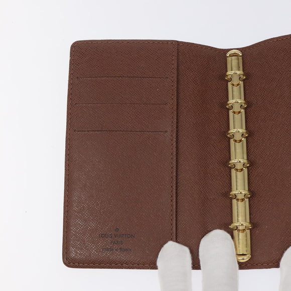 LOUIS VUITTON Monogram Panda Agenda PM Day Planner Cover R20011 LV Auth 126658