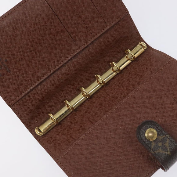 LOUIS VUITTON Monogram Panda Agenda PM Day Planner Cover R20011 LV Auth 126658