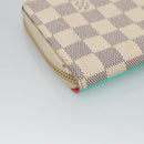 LOUIS VUITTON Damier Azur Vivienne Zippy Wallet Long Wallet N40507 Auth 126659-16