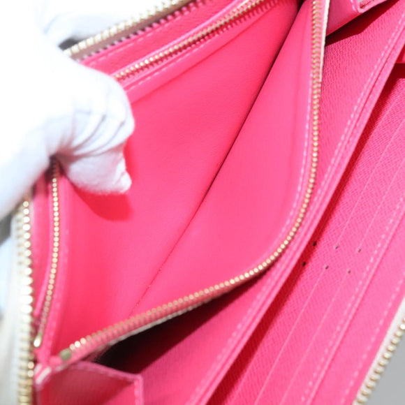 LOUIS VUITTON Damier Azur Vivienne Zippy Wallet Long Wallet N40507 Auth 126659