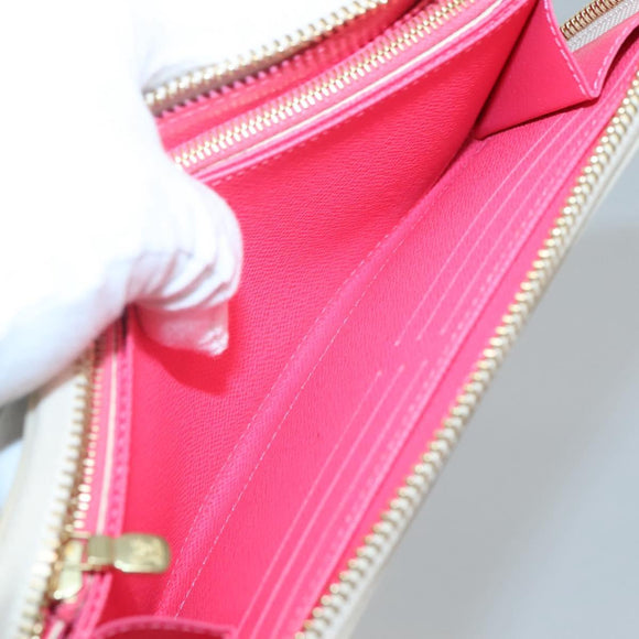 LOUIS VUITTON Damier Azur Vivienne Zippy Wallet Long Wallet N40507 Auth 126659