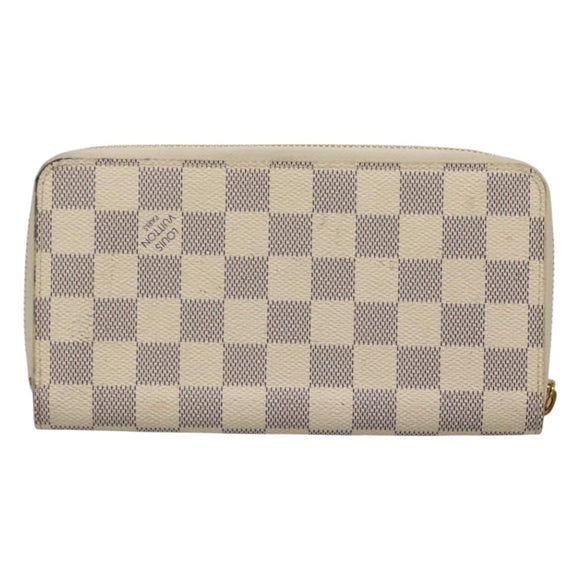 LOUIS VUITTON Damier Azur Vivienne Zippy Wallet Long Wallet N40507 Auth 126659