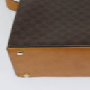 CELINE Macadam Canvas Shoulder Bag PVC Leather Brown Gold Auth 126661-16
