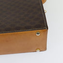 CELINE Macadam Canvas Shoulder Bag PVC Leather Brown Gold Auth 126661-17