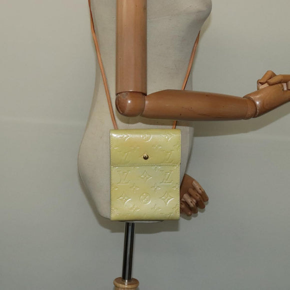 LOUIS VUITTON Monogram Vernis Kenmare Shoulder Bag Gris M91060 LV Auth 126678