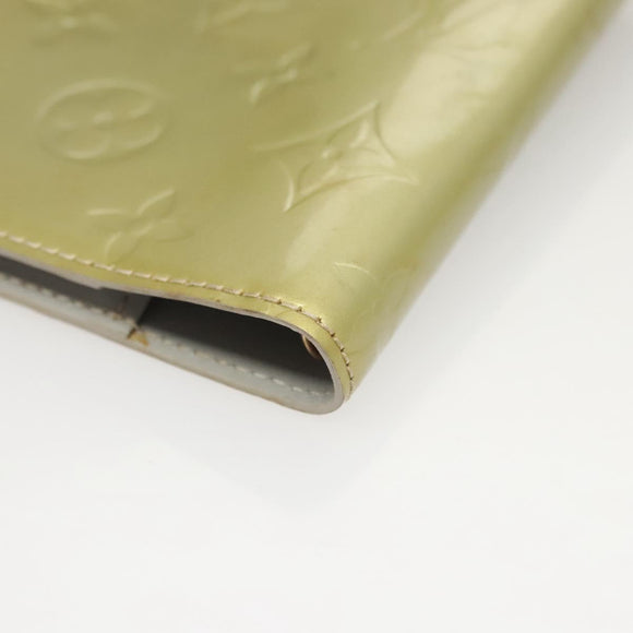 LOUIS VUITTON Vernis Agenda PM Day Planner Cover Gris R21001 LV Auth 126689