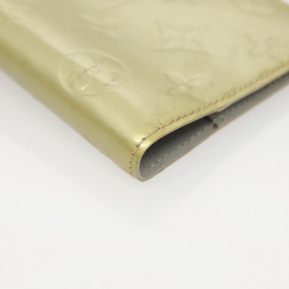 LOUIS VUITTON Vernis Agenda PM Day Planner Cover Gris R21001 LV Auth 126689