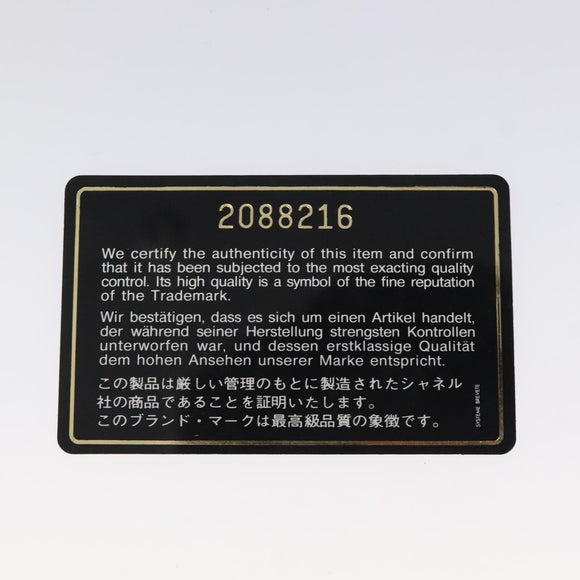 CHANEL V Stitch COCO Mark Shoulder Bag Patent leather Black Gold CC Auth 126704