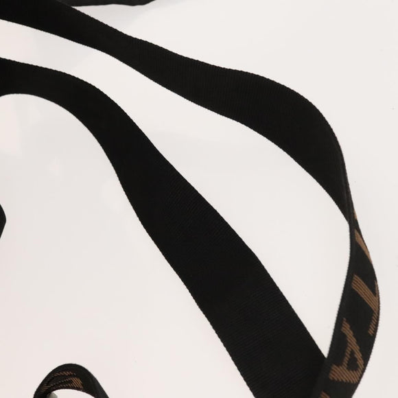 FENDI Backpack Nylon Black Silver Auth 126725