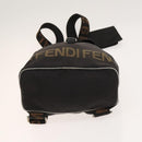 FENDI Backpack Black Silver Auth 126725-5