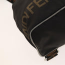 FENDI Backpack Nylon Black Silver Auth 126725-16