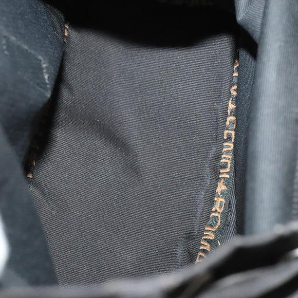 FENDI Backpack Nylon Black Silver Auth 126725