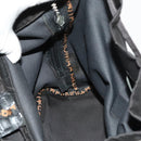 FENDI Backpack Black Silver Auth 126725-23