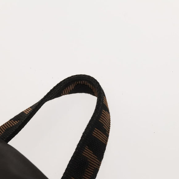 FENDI Backpack Nylon Black Silver Auth 126725