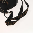 FENDI Backpack Black Silver Auth 126725-8