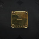 MCM Logogram Vicetos Hand Bag PVC Black Gold Auth 126744-14