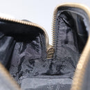 MCM Logogram Vicetos Hand Bag PVC Black Gold Auth 126744-17