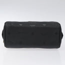 MCM Logogram Vicetos Hand Bag PVC Black Gold Auth 126744-9