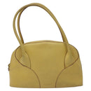LOEWE Shoulder Bag Leather Yellow Auth 126746-2
