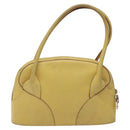 LOEWE Shoulder Bag Leather Yellow Auth 126746-3