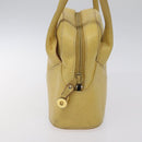 LOEWE Shoulder Bag Leather Yellow Auth 126746-4