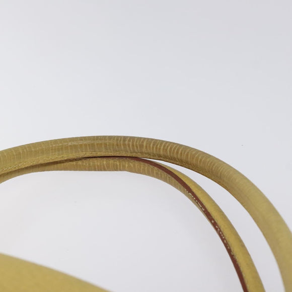 LOEWE Shoulder Bag Leather Yellow Auth 126746