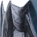 Salvatore Ferragamo Gancini Hand Bag Leather 2way Black Silver Auth 126752-20