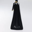 Salvatore Ferragamo Gancini Hand Bag Leather 2way Black Silver Auth 126752-3