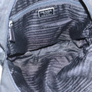 PRADA Hand Bag Nylon Black Silver Auth 126754-11