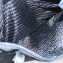 PRADA Hand Bag Nylon Black Silver Auth 126754-23