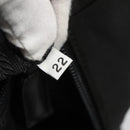 PRADA Hand Bag Nylon Black Silver Auth 126754-12