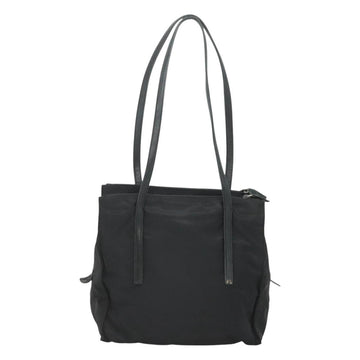 PRADA Hand Bag Nylon Black Silver Auth 126754 - 0