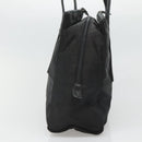 PRADA Hand Bag Nylon Black Silver Auth 126754-4