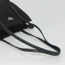 PRADA Hand Bag Nylon Black Silver Auth 126754-7