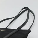 PRADA Hand Bag Nylon Black Silver Auth 126754-8