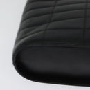 CHANEL Choco Bar Hand Bag Leather Black Silver CC Auth 126757-12