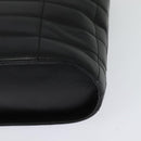 CHANEL Choco Bar Hand Bag Leather Black Silver CC Auth 126757-13