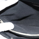 CHANEL Choco Bar Hand Bag Leather Black Silver CC Auth 126757-17