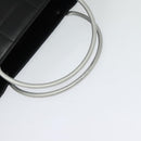 CHANEL Choco Bar Hand Bag Leather Black Silver CC Auth 126757-7